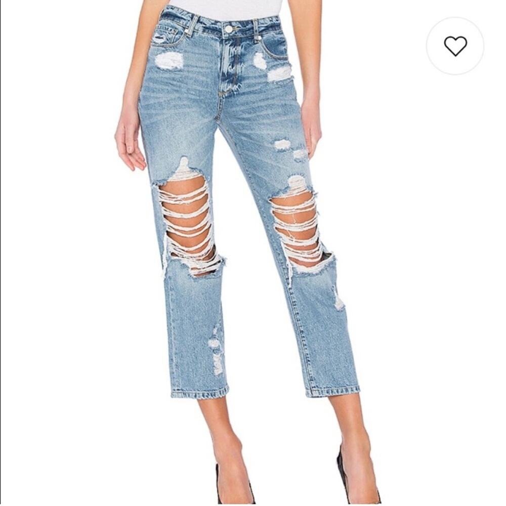 Paige Noella Straight Jovie Destructed Jeans Size 31
